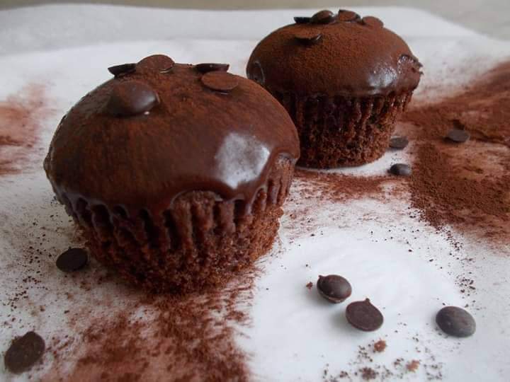 Čokoladni muffini s čokoladnim preljevom